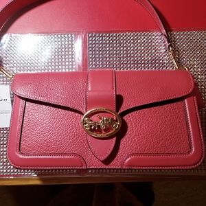 Coach Georgie Shoulder Bag inStrawberry Haze